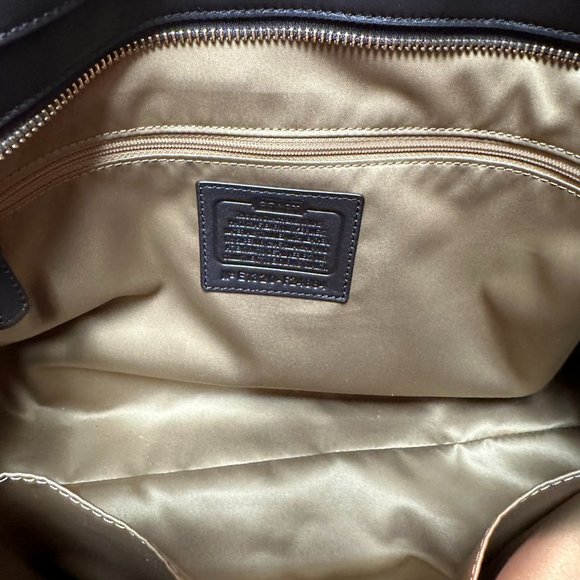 Coach Dark Brown Leopard Print Canvas and Leather Park Chain Ocelot Tote - Picture 11 of 12